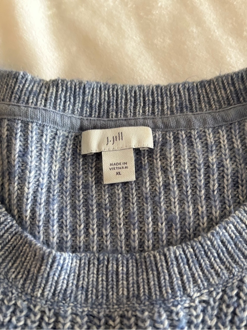 Acrylic Cotton Cable Knit Sweater